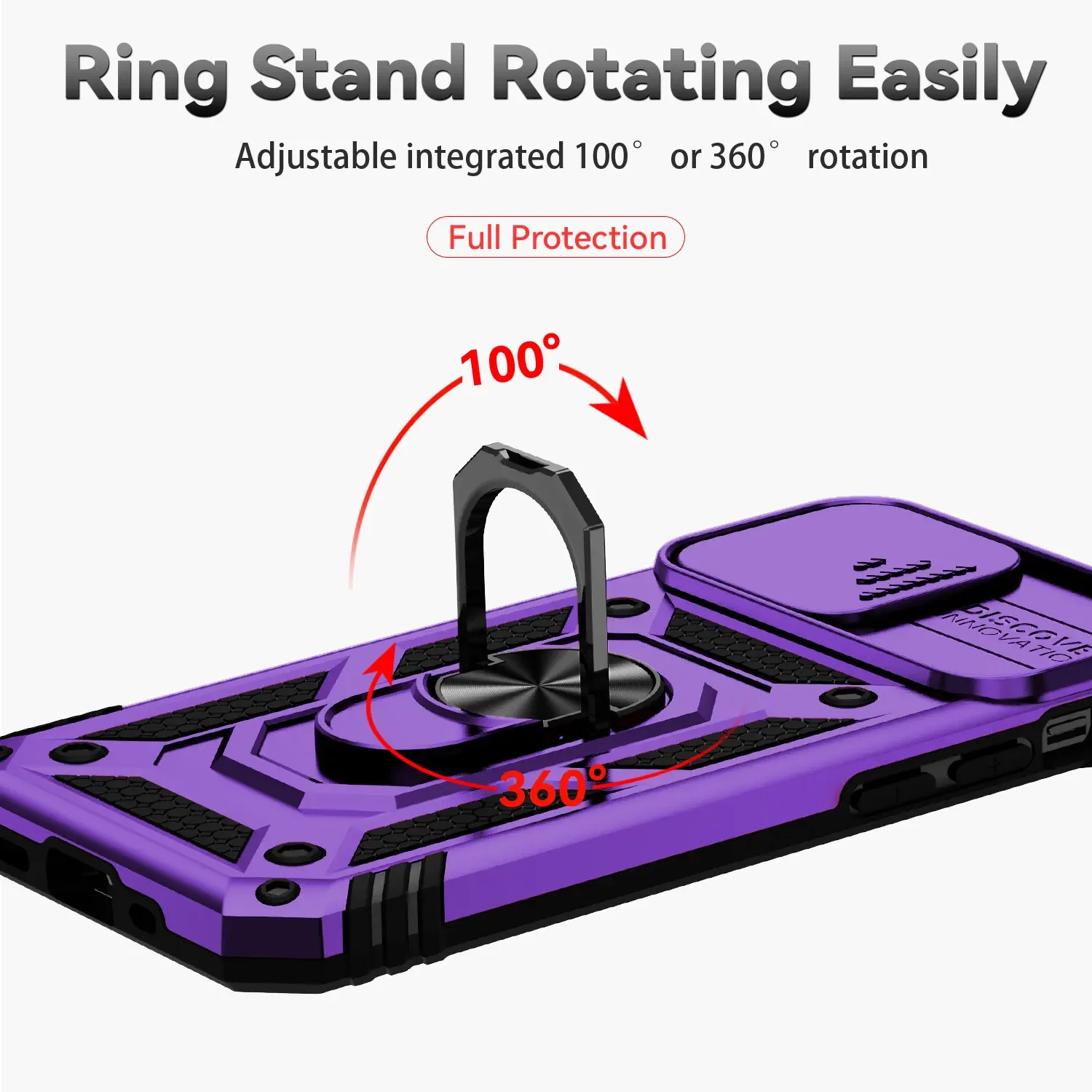 Anillo giratorio de 360 grados para iPhone, 15, 14, 11, 13 Pro, 12 Mini, X Max, Mini, XRX786, PlusTPU, PC, prevención de caídas, funda de succión