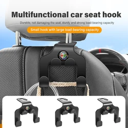 Car Headrest Phone Hook Rear Seat Hanging Storage Holder Clip For Alfa Romeo Giulia Mito 156 159 166 GT Stelvio Brera Volante