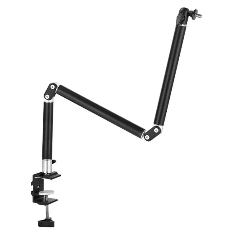 652F Phone and Tablet Holder Bed Mount Aluminum Long Arm Foldable Lazy Stand 360 Degree Rotatable for Phone Tablet