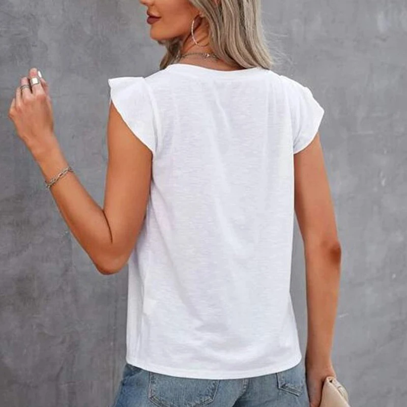 Casual Hollow Out Shirt Blouse Women 2023 Fashion O-neck Solid Color Elegant Shirts Tops Summer Female White Office Top