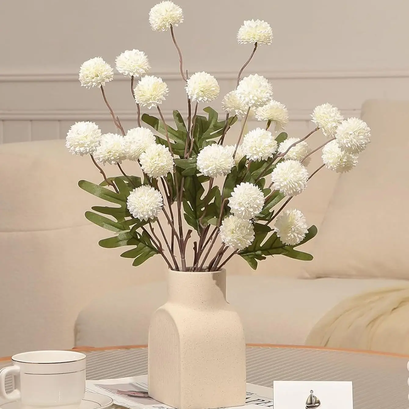 Fleurs artificielles boule de soie chrysanthème maison salle mariage nuptiale Bouquet Decora Festival broche jardin YardDIY cadeau boîte à bonbons