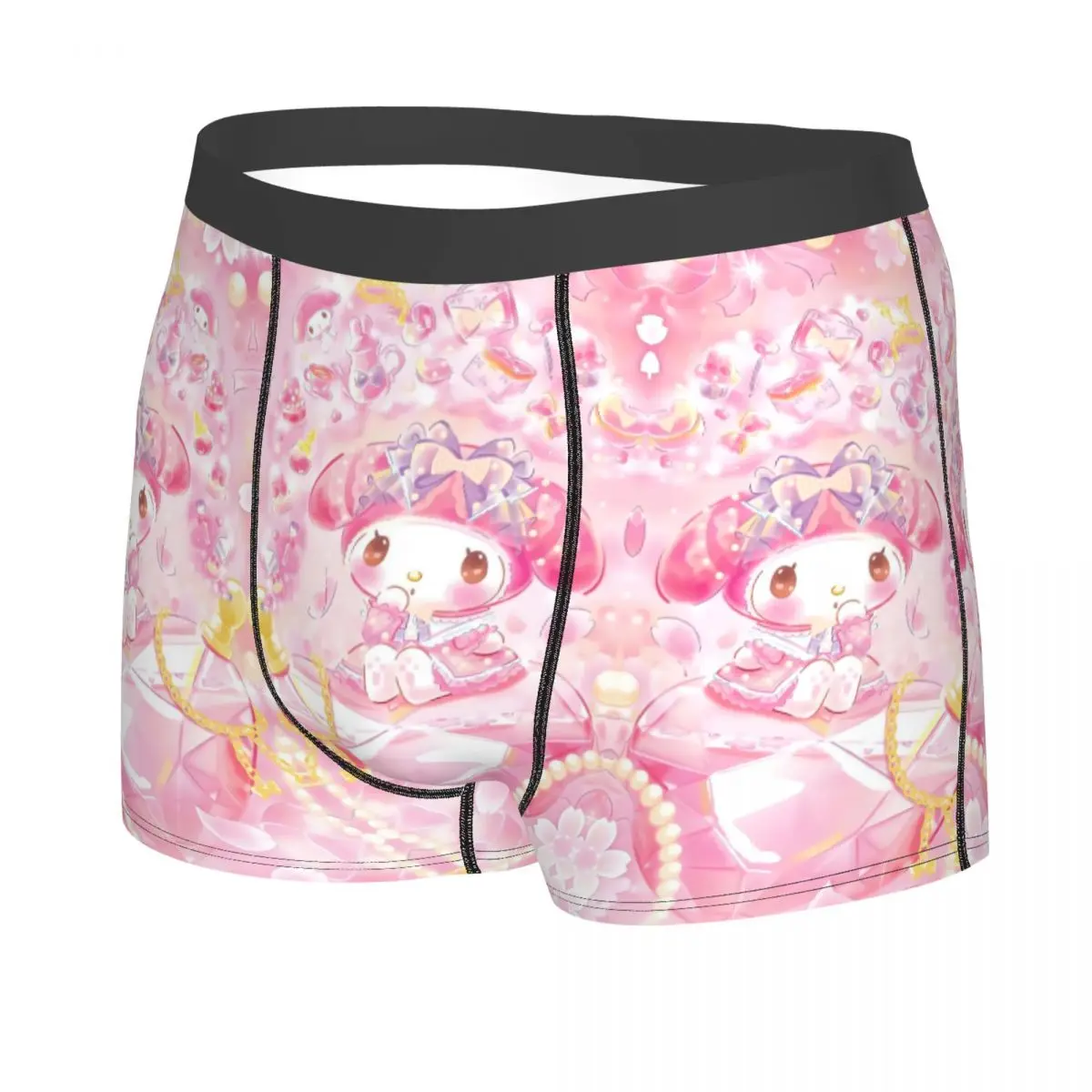 Ropa interior personalizada de película de dibujos animados de melodía para hombre, calzoncillos Boxer con diseño Kawaii estampado, bragas, calzoncillos transpirables