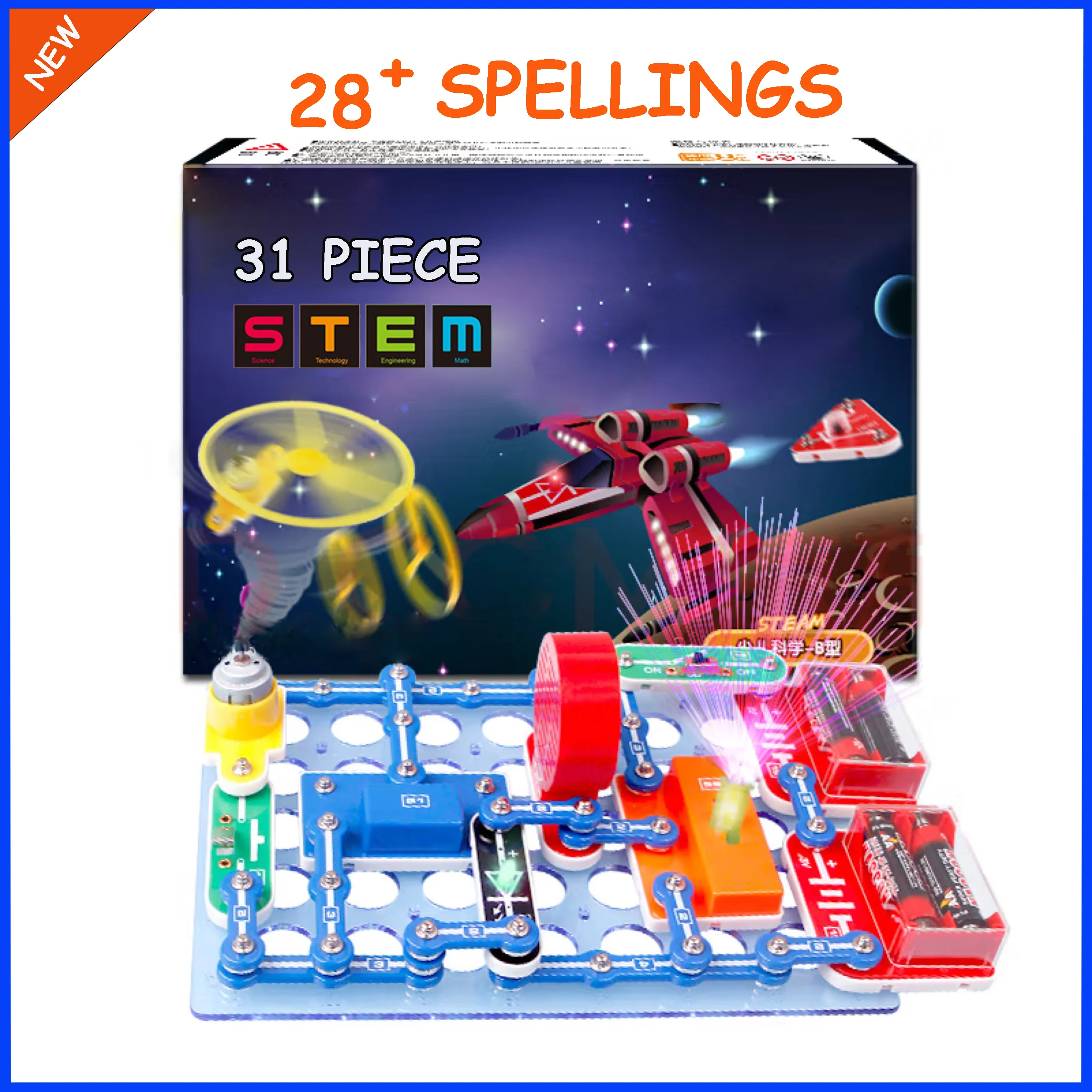 

Набор для научных экспериментов STEM для детей, блоки с защелками, физические электронные игрушки для школьников, учебные пособия, игрушки Tecnologí