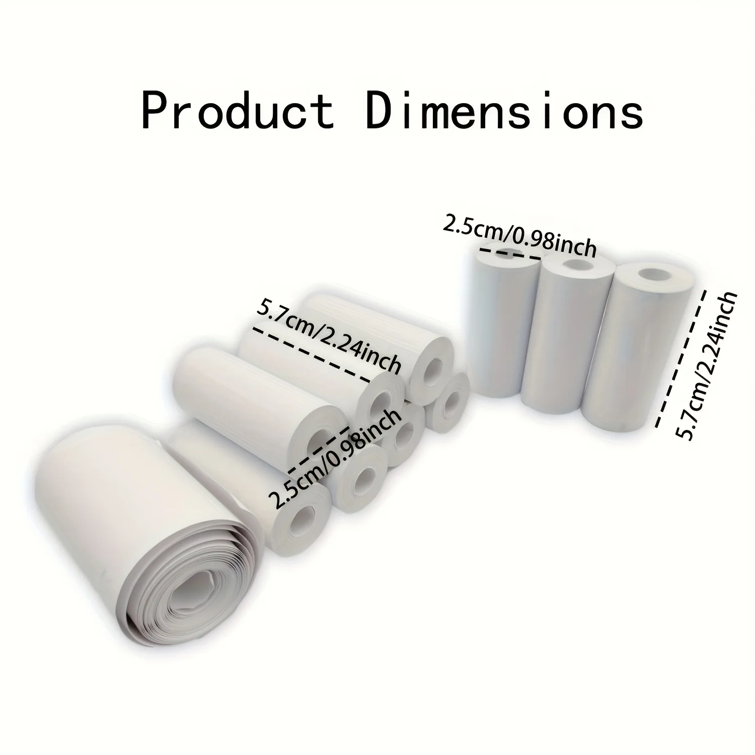 10 Rolls Instant Camera Thermal Photo Print Film, No Ink Needed, Smooth 65g Surface, Ideal for Birthday Gifts & Photo Projects