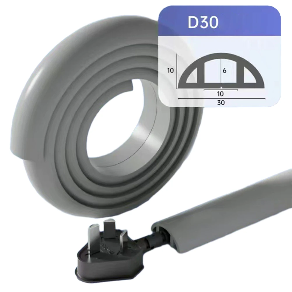 

Гибкий защитный кабельный короб из ПВХ для пола и стен, подходит для кабелей длиной в метры