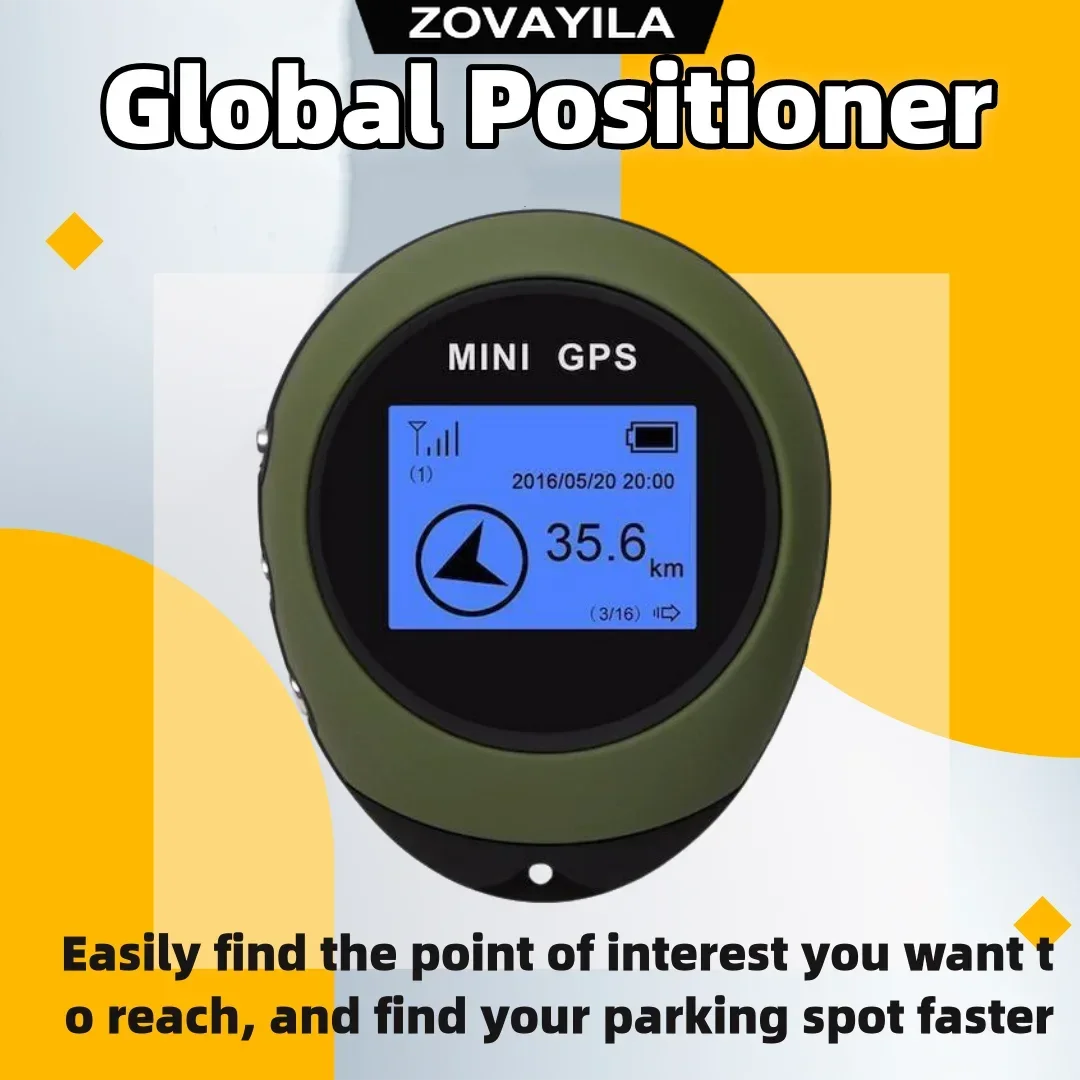 Outdoor mountaineering GPS recorder handheld wayfinding treasure latitude and longitude elevation navigation pointing road