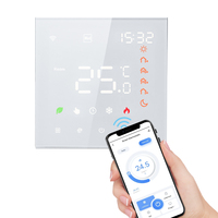 Smart Tuya WiFi Thermostat 16A Digital Programmable LCD Touchscreen Underfloor Electric Heating Intelligent Wall Thermostat