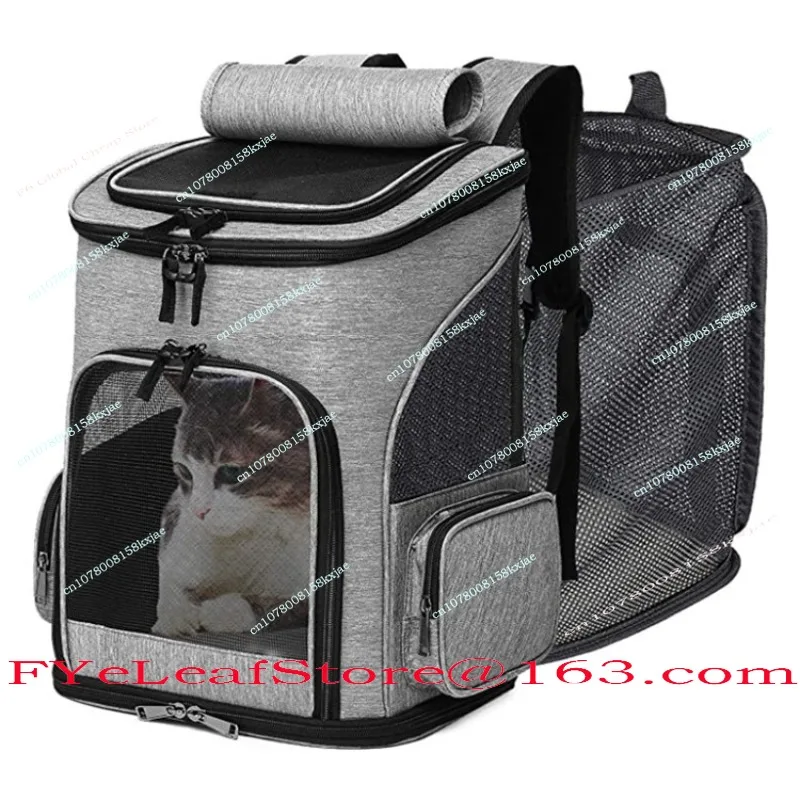Cat and Dog Bags Pet Bags Go Out Portable Collapsible Expandable Breathable Mesh Backpack