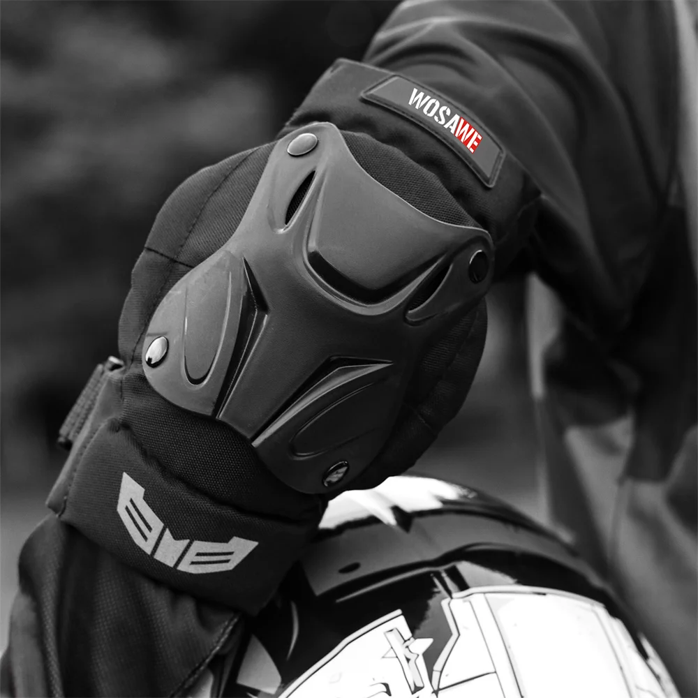 WOSAWE Motorbike Protective Kneepad Motocross Motorcycle Knee Pads Elbow Protector Night Reflective Racing Guards Protection