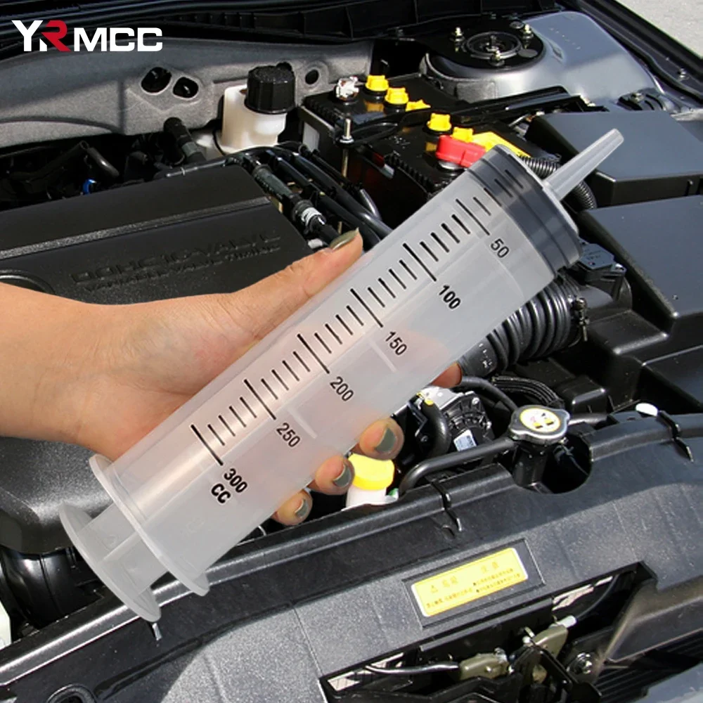 Reusable Plastic Syringe Transfer Filling Syringe Car Oil Pump with Scale with Hose 1m Car Manual Suction Transfer Extractor