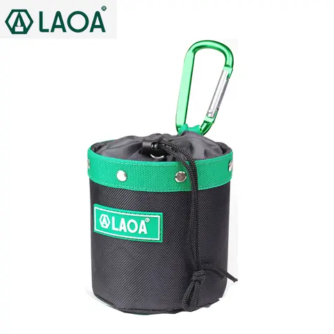 LAOA 스테인레스 네일 배럴 스크류 백 다기능 예비 부품 보관 가방 도구 허리 가방 두꺼운 내마모성 수리