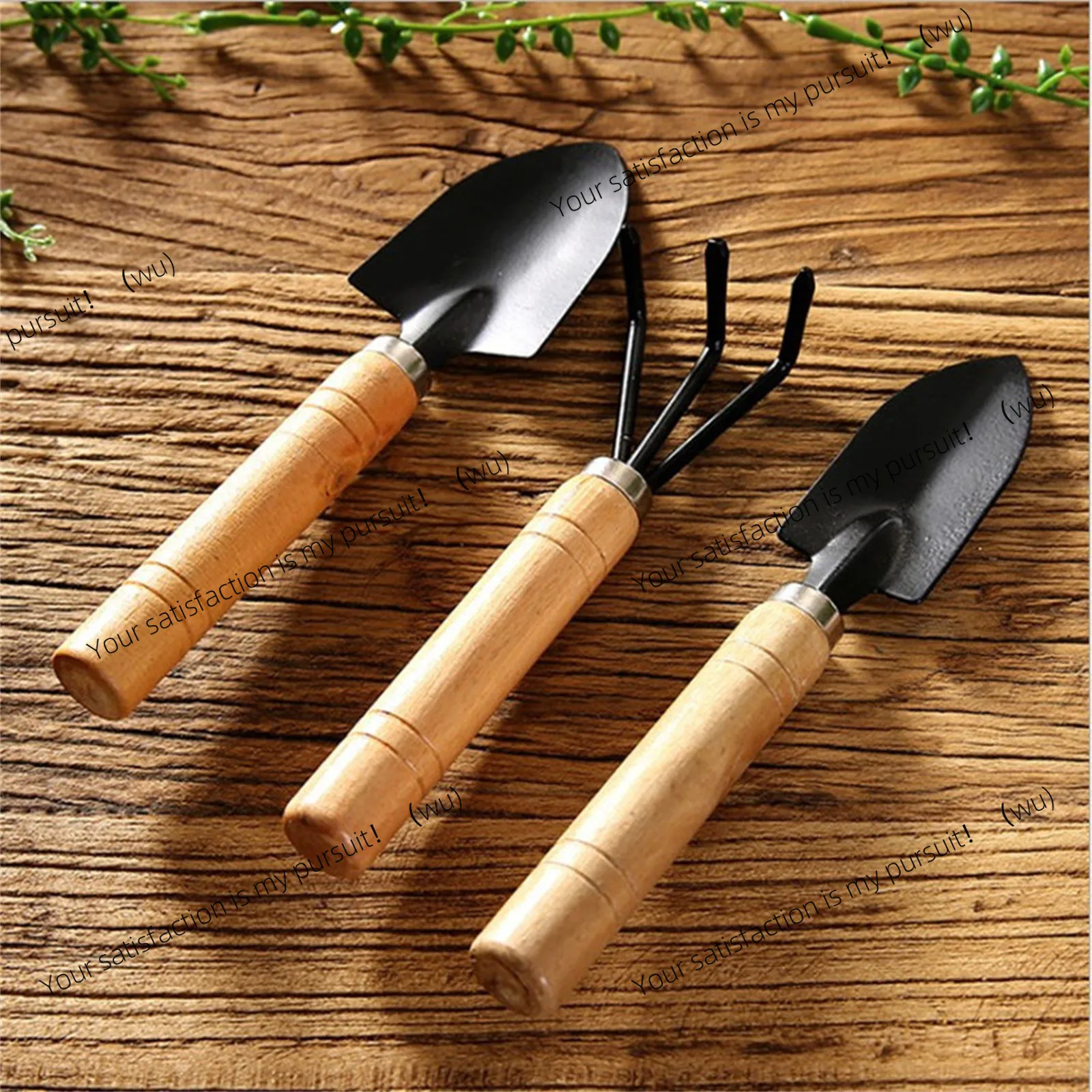 Gardening Tools Gift Ideas - 3-Piece Mini Garden Tools Set, Wooden