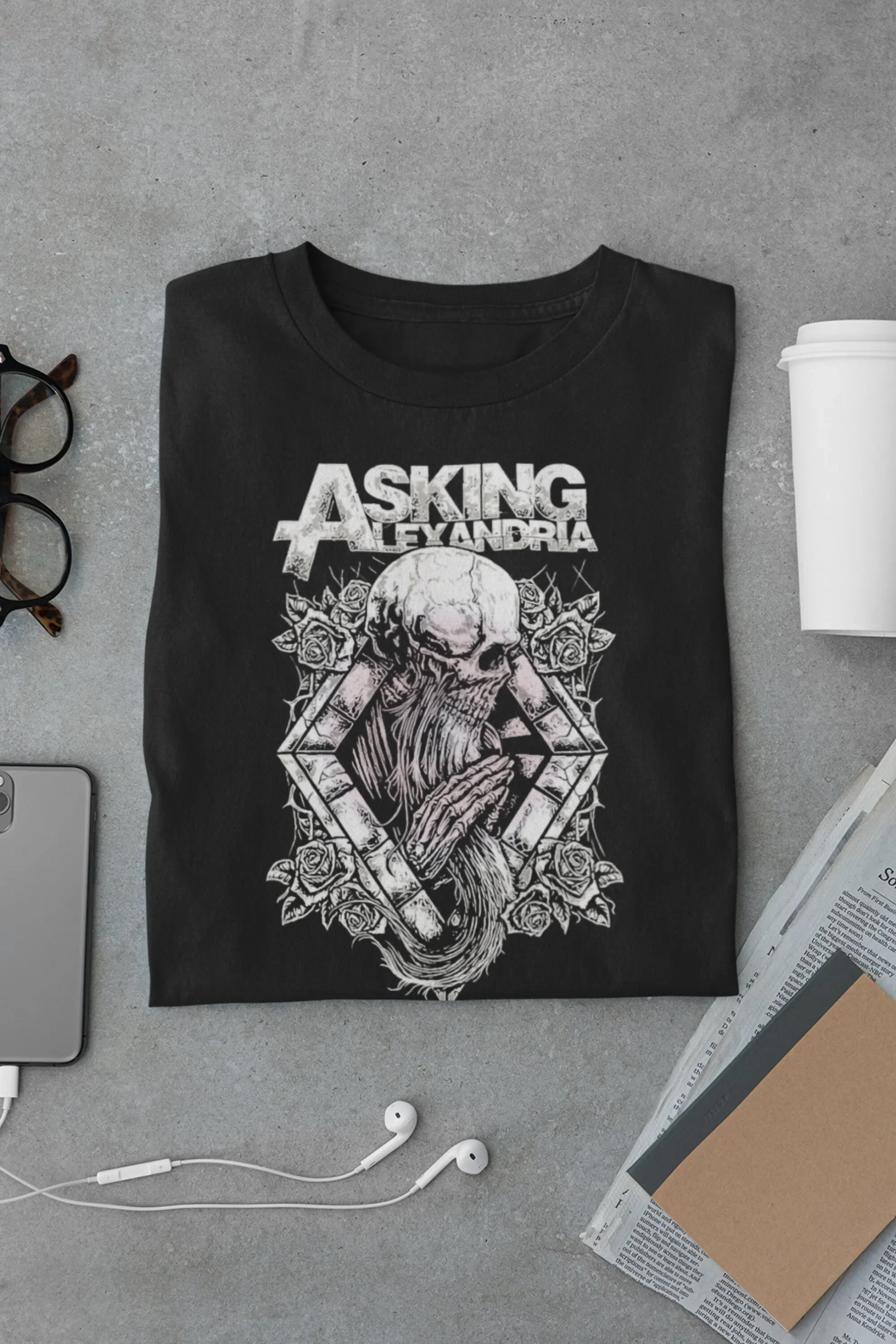 Asking Alexandria Band Shirt| Asking Alexandria Tour 2023 Shirt Dark Void Album Unisex