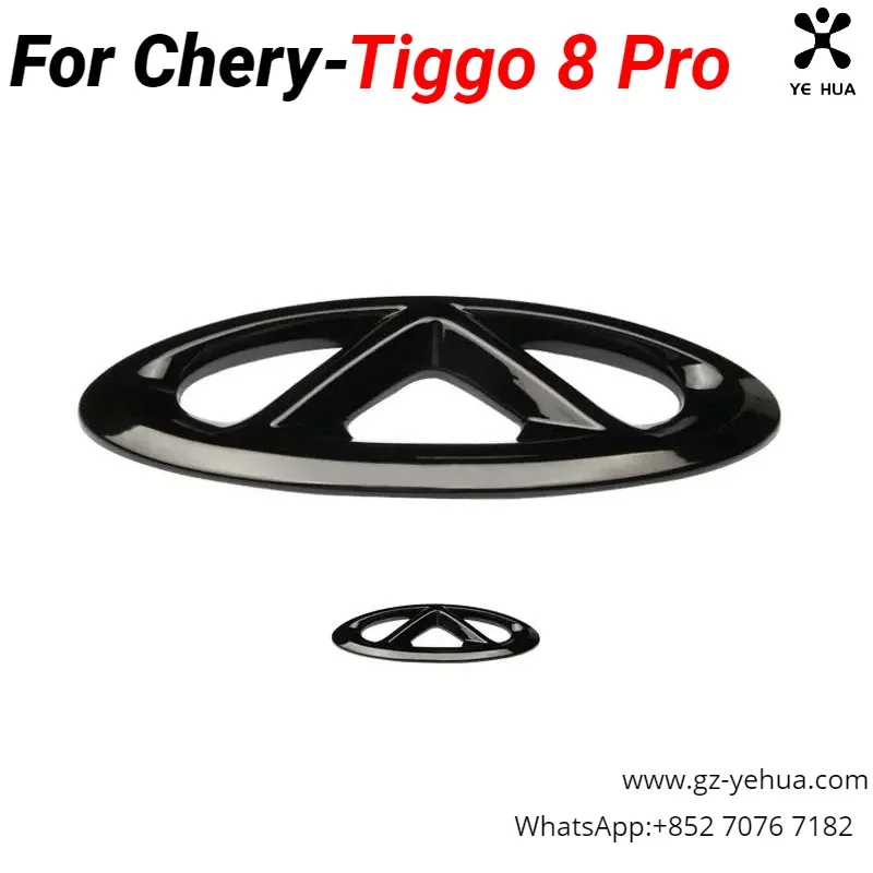 

For Chery Tiggo 8 Pro 2023 2022 20-21Chery Tiggo Logo Black Badge Logo Emblem Decal racing grill hood Sticker Styling