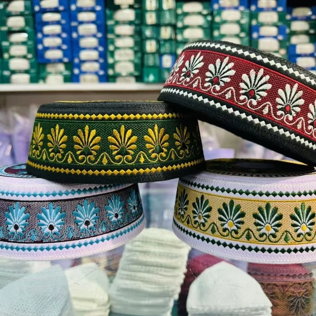 

Muslim Caps For Child Men Prayer Hat Islamic Taqiyah Kufi Tax Products Kippa Turkish Modern Polyester 03677