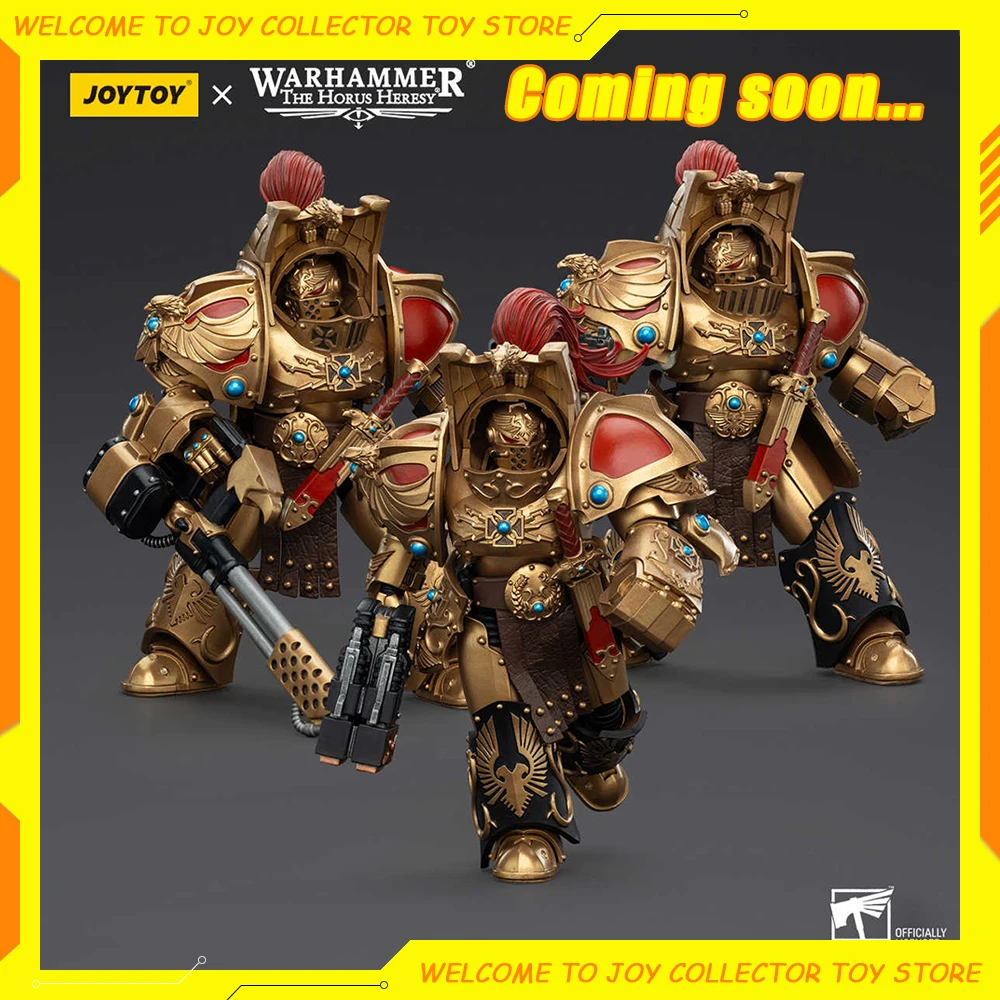 [Pre-sale] JOYTOY Warhammer The Horus Heresy 1/18 Action Figures Legio Custodes Aquilon Terminator Squad 3PCS Model Children Toy