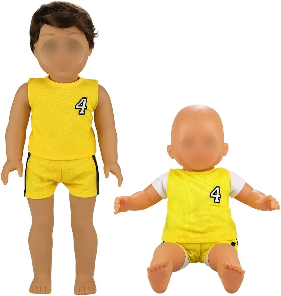 BARWA Boy Doll Clothes 6 Sets Boy Doll Clothes Daily Casual Clothes Outfits Compatible for 14 to 16 Inch Baby Doll and 18 Inch