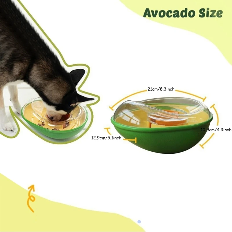 لعبة توزيع الأطعمة البطيئة التفاعلية على شكل أفوكادو للتدريب