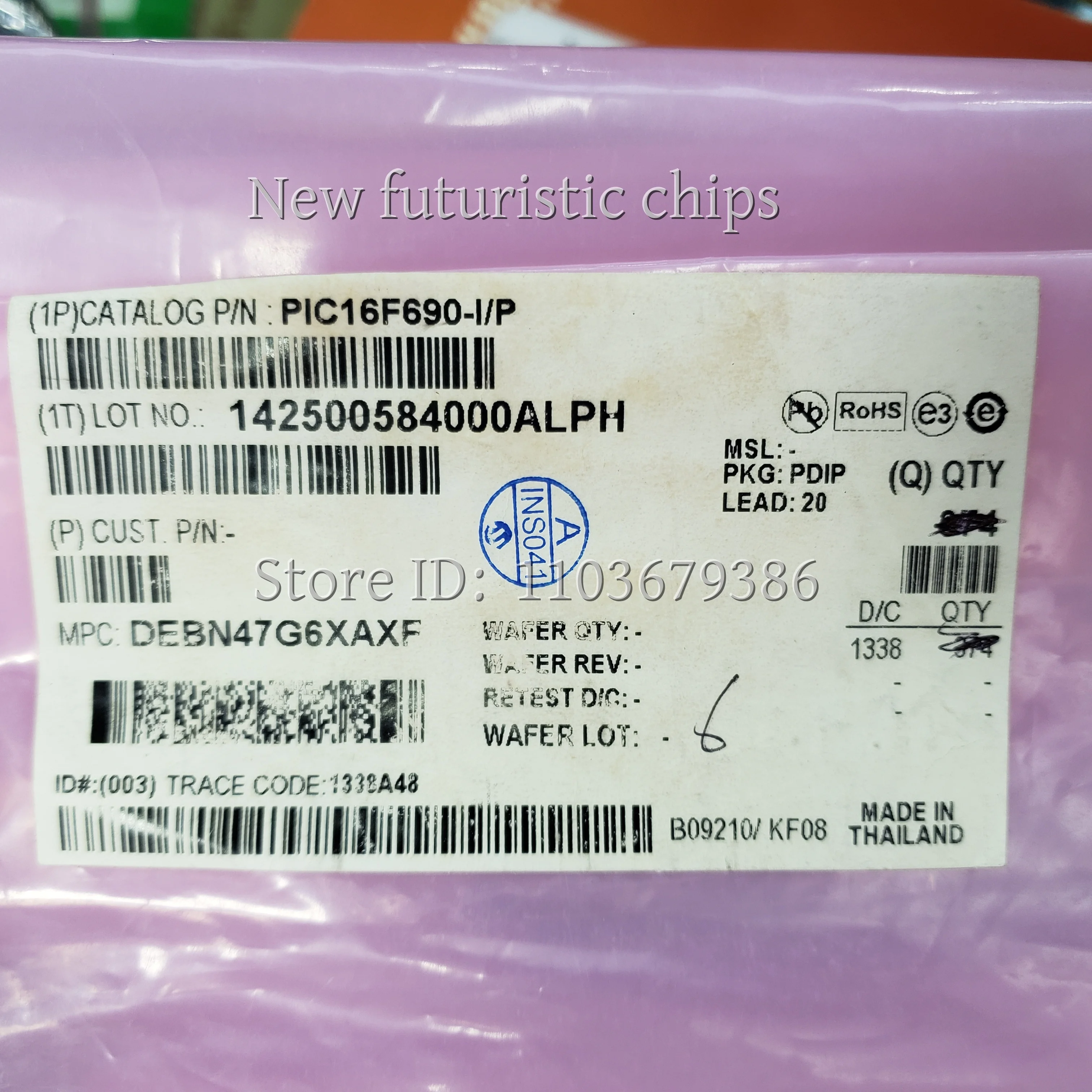 2-20PCS PIC16F690-I/P PIC16F690 DIP20 New Original MCU