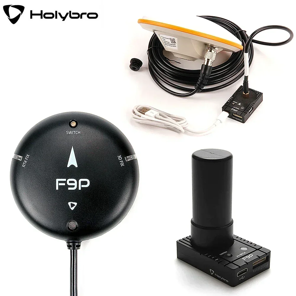 Holybro H-RTK F9P GNSS Serie H-RTK Rover Lite / H-RTK Rover Lite 2.o GPS / Helicoidal / Base para Dron RC FPV