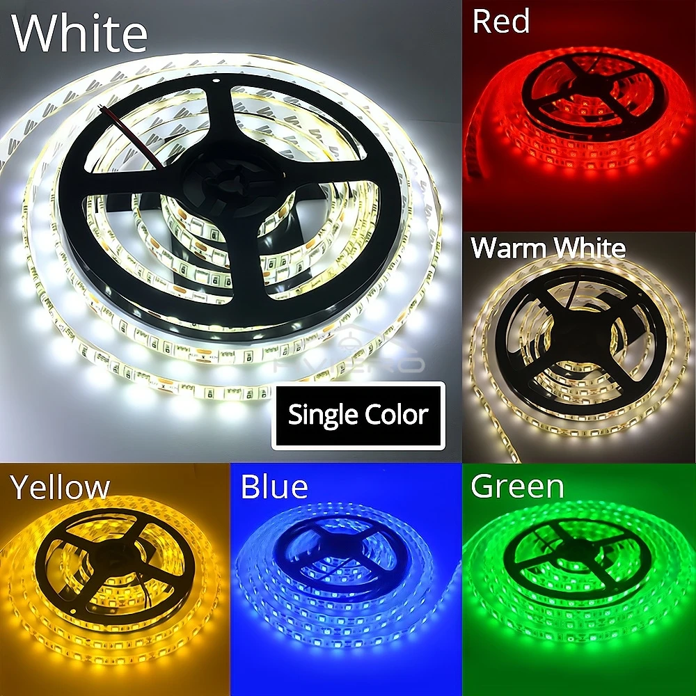5050 Flexible Lamp 5M 300Led Strip Light SMD Ribbon Home Decoration Ultra Bright DC 12V Atmosphere Ceiling Garden LED Strips