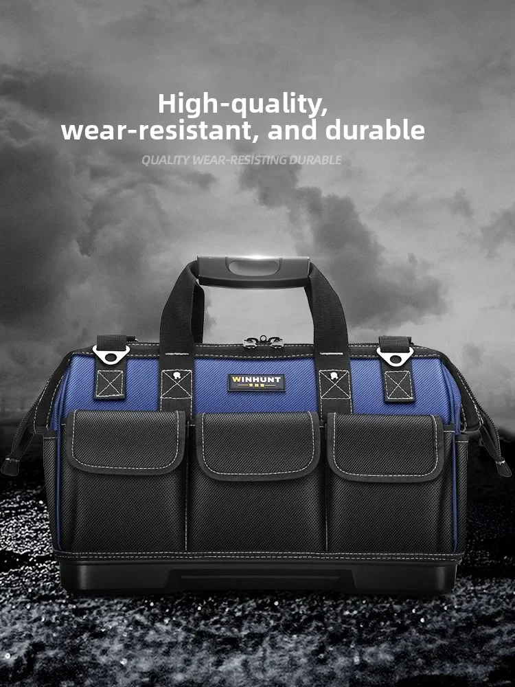 WINHUNT Multifunction Hand Carry Tool Bag Heavy Duty Canvas Electrician Woodworking Repair Tool Organizer Thick Durable Storage