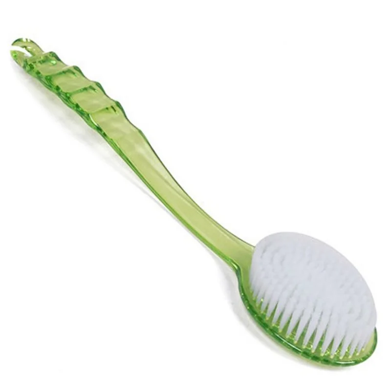 Long Handled Bath Shower Back Brush PET Body Scrubber PS Plastic Massager Skin Cleaning Tool Bathing Brush