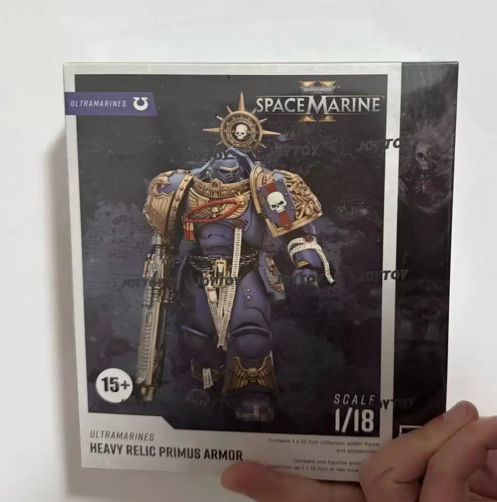В наличии: JOYTOY WARHAMMER 40K Ultramarines Heavy Relic Primus Armor с винтовкой Heavy Relic Bolt Rifle, фигурки в масштабе 1/18.