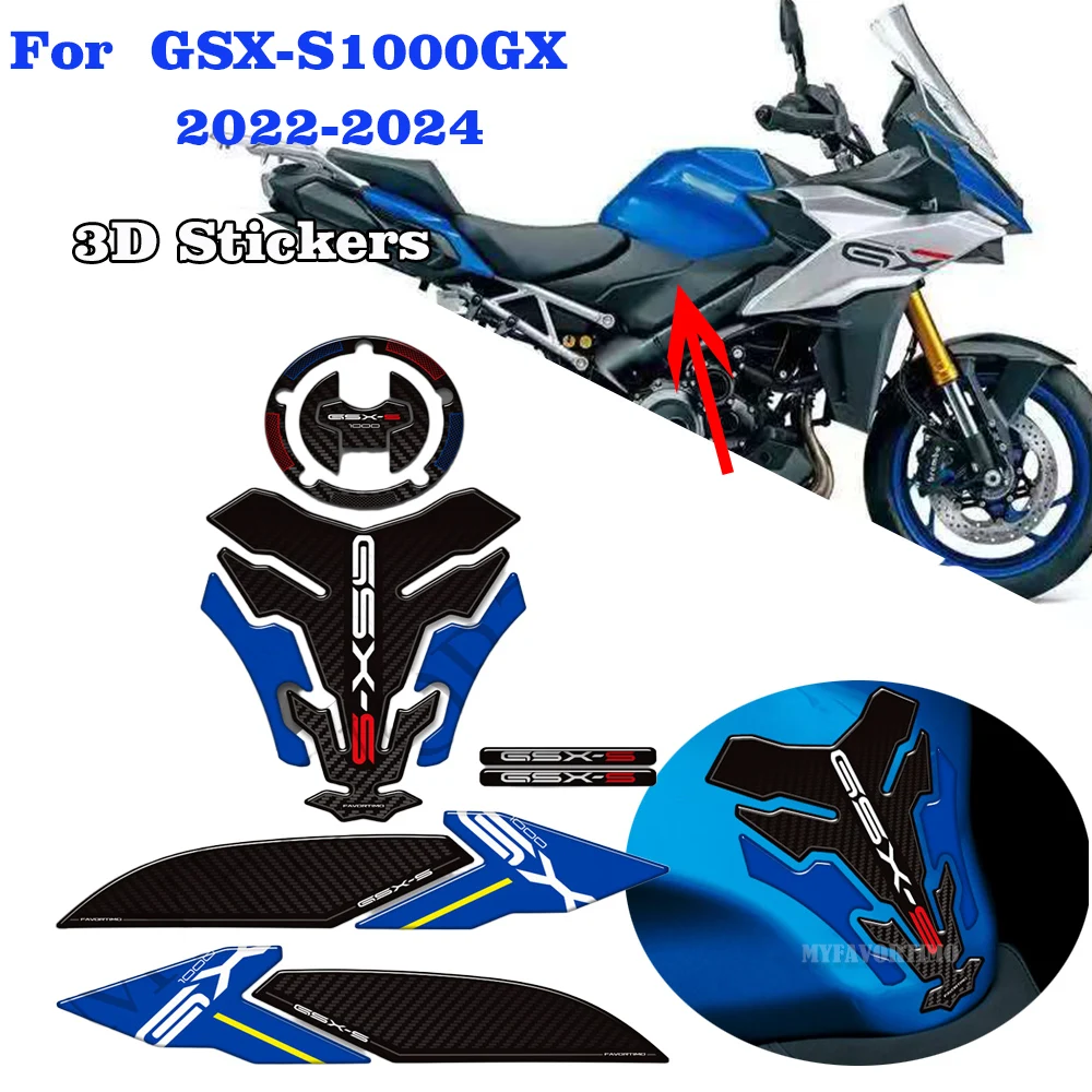 

For Suzuki GSX-S1000GX GSX S1000GX GSX-S S1000 GSXS S 1000 GX Motorcycle Tank Pad Protector Stickers 2022 2023 2024 ﻿
