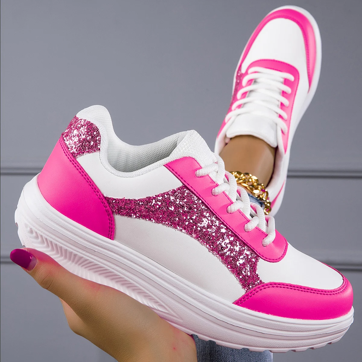 Shoes 2023 Women Running Spring Autumn Fashion White Breathable Embroidered Flower Lace-Up Casual Sneakers Zapatos De Mujer