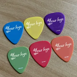 Delrin standardowy kształt Matt Guitar Picks, dostosowane wysokiej jakości, 100Pcs