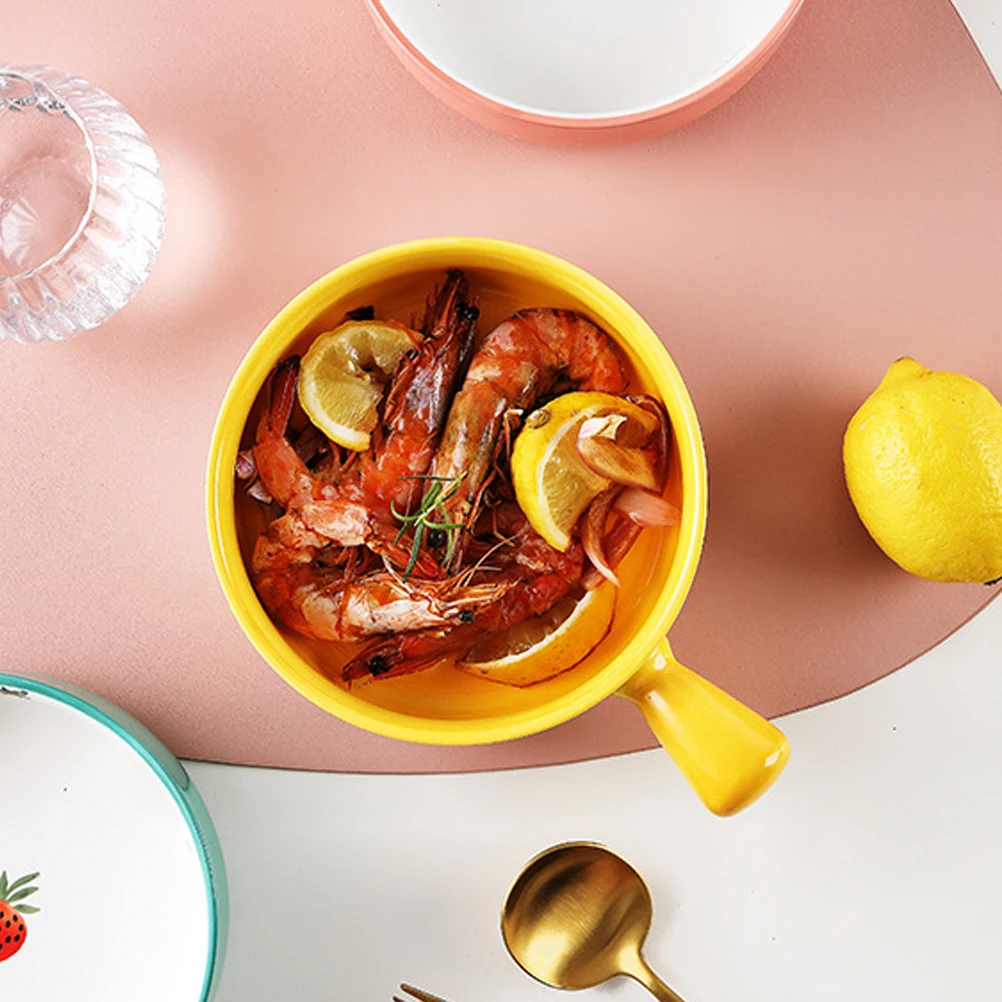 

Керамическая чаша для завтрака, практичная безопасная форма для выпечки салата, отличное мастерство, высокая термостойкость, кухня