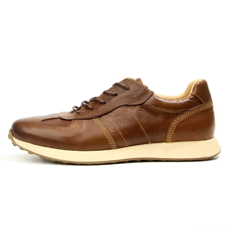 

Washed Horseskin Men's Shoes, Sports Shoes, Casual Sneakers All Genuine Leather