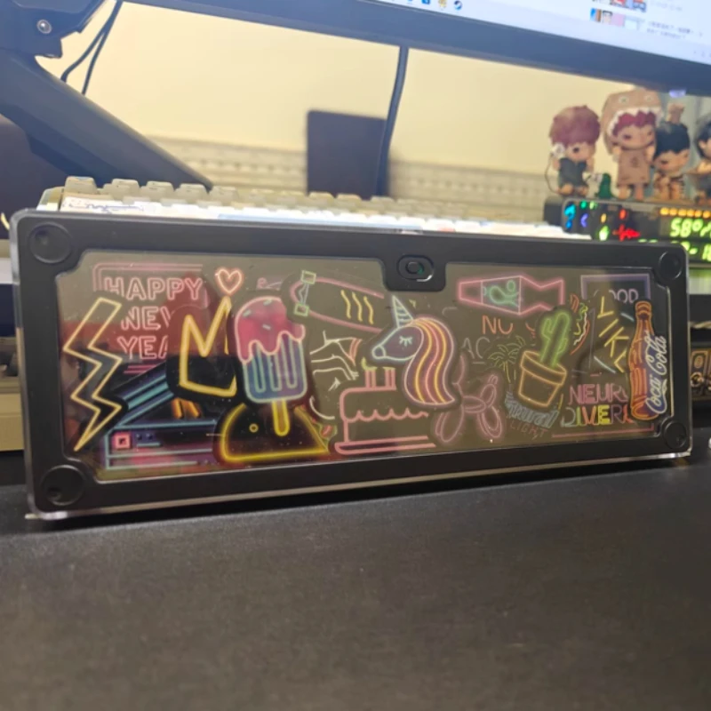 Casing penutup Keyboard Base60 casing transparan PC Aksesori Keyboard mekanis kustom DIY casing penutup Keyboard Gaming dengan Base68