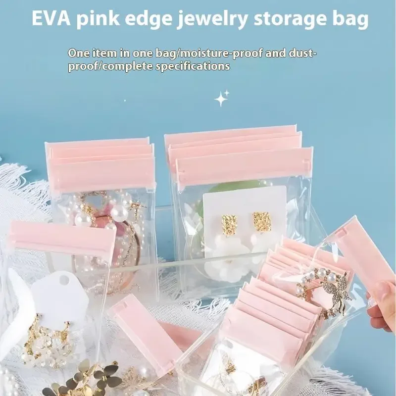 10Pcs Self Sealing Jewelry Storage Organizer Bag Antioxidant Ring Necklace Bracelet Storage Holder Bag Multifunctional Bag
