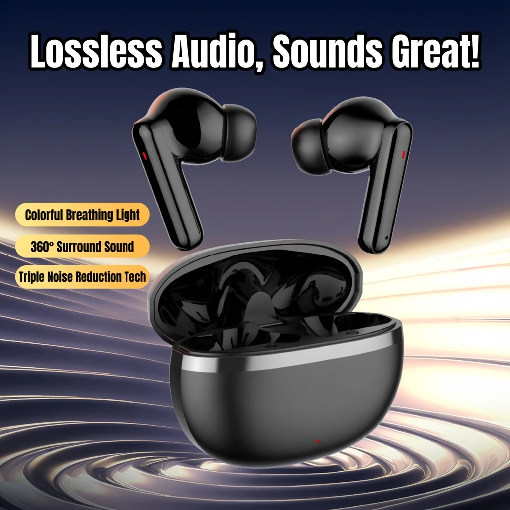 

Новые беспроводные игровые наушники Hot Game с Bluetooth 5.4, низкой задержкой, шумоподавлением и LED-подсветкой