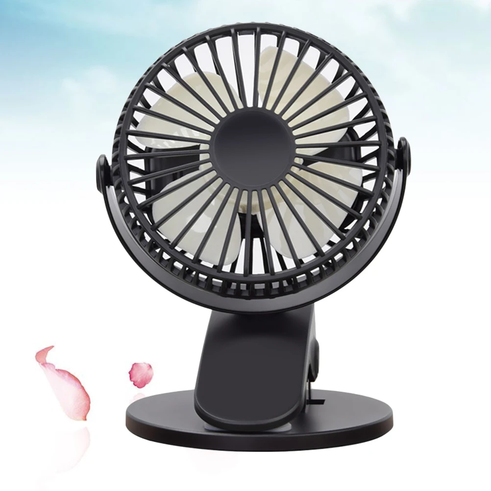 

360 Degree Rotation Fan Mini Clip Adjustable Quiet Personal USB Portable Desk Fans Lightweight Travel Outdoor Camping