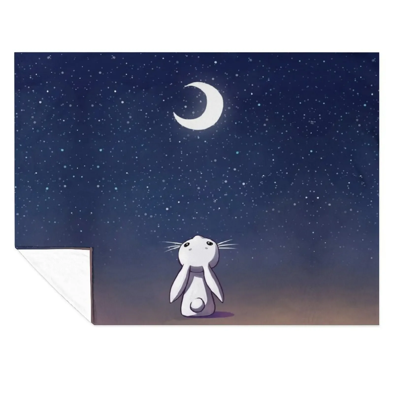 

Moon Bunny Throw Blanket Furrys Softest Decorative Beds Soft Plaid Blankets