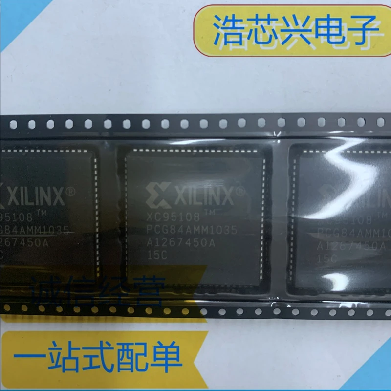 1PCS-10PCS  XC95108-15PC84C XC95108-15PCG84C  PLCC84 Programming Logic Chip