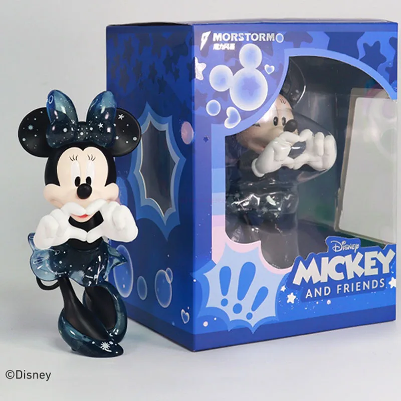 Em estoque 15cm disney mickey mouse minnie anime figura dos desenhos animados terno de maré decoração figura de ação boneca ornamentos crianças brinquedos presente