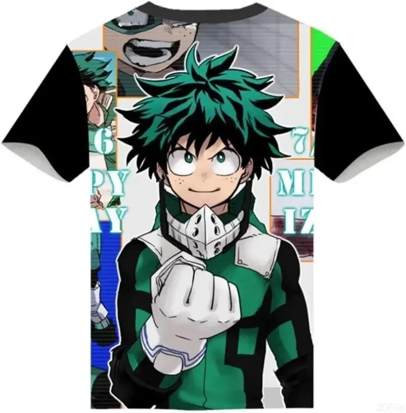 My Hero Academia  , Anime Hero Fan Streetwear Top, Quick Dry Moisture Wicking For Adults And Kids Role-playing streetwear