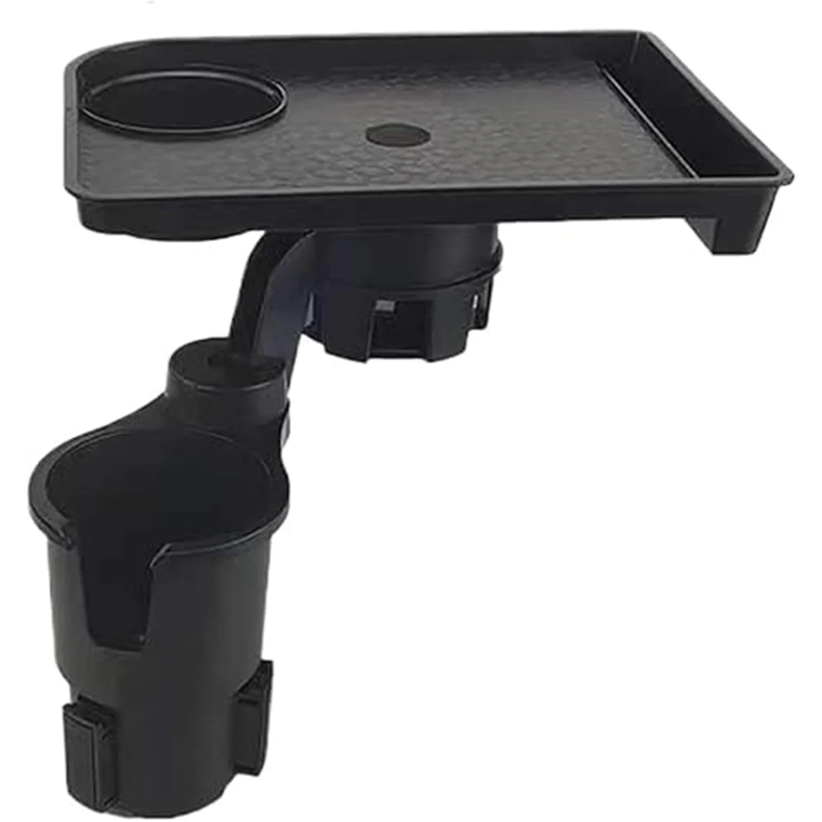 3-in-1 Auto-Getränkehalter-Ablage für 2,6-3,7 Zoll Innendurchmesser, Auto-Organizer mit Doppel-Getränkehaltern und Handyhalterung zum Essen – Detail 7