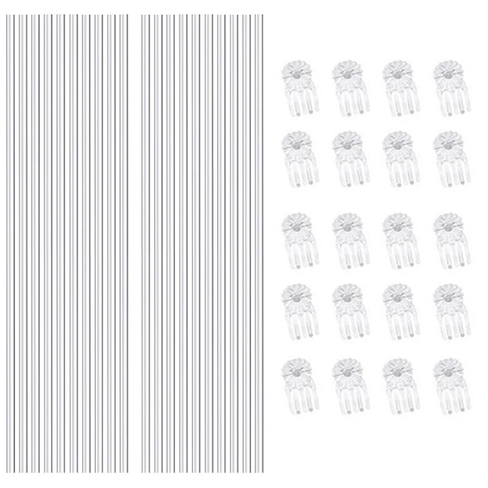 Brand New Plant Stakes Kit Exquisite Lightweight Multifunctional Study Support With 20pcs Clips for acrylic For Potted Plants