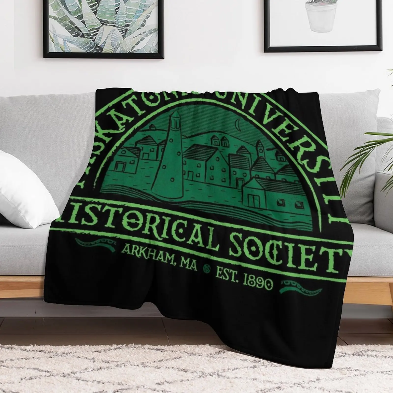 Miskatonic Historical Society Throw Blanket Sofas Luxury Designer Sofa Decorative Throw Blankets