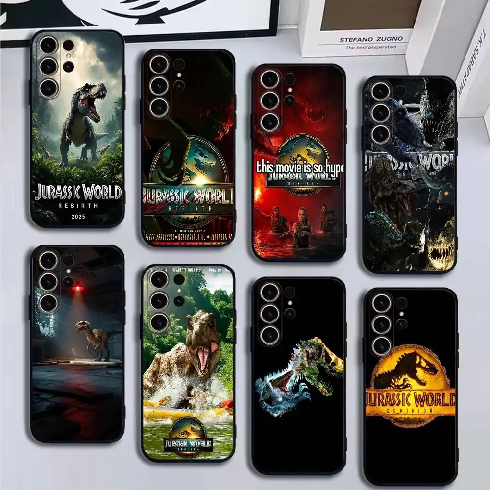 

Jurassic Park Dinosaur World Phone Case For SamsungS25,24,21,22,23,30,Ultra,20,Plus,Fe,Lite,Note,10,9,Soft Black Cover