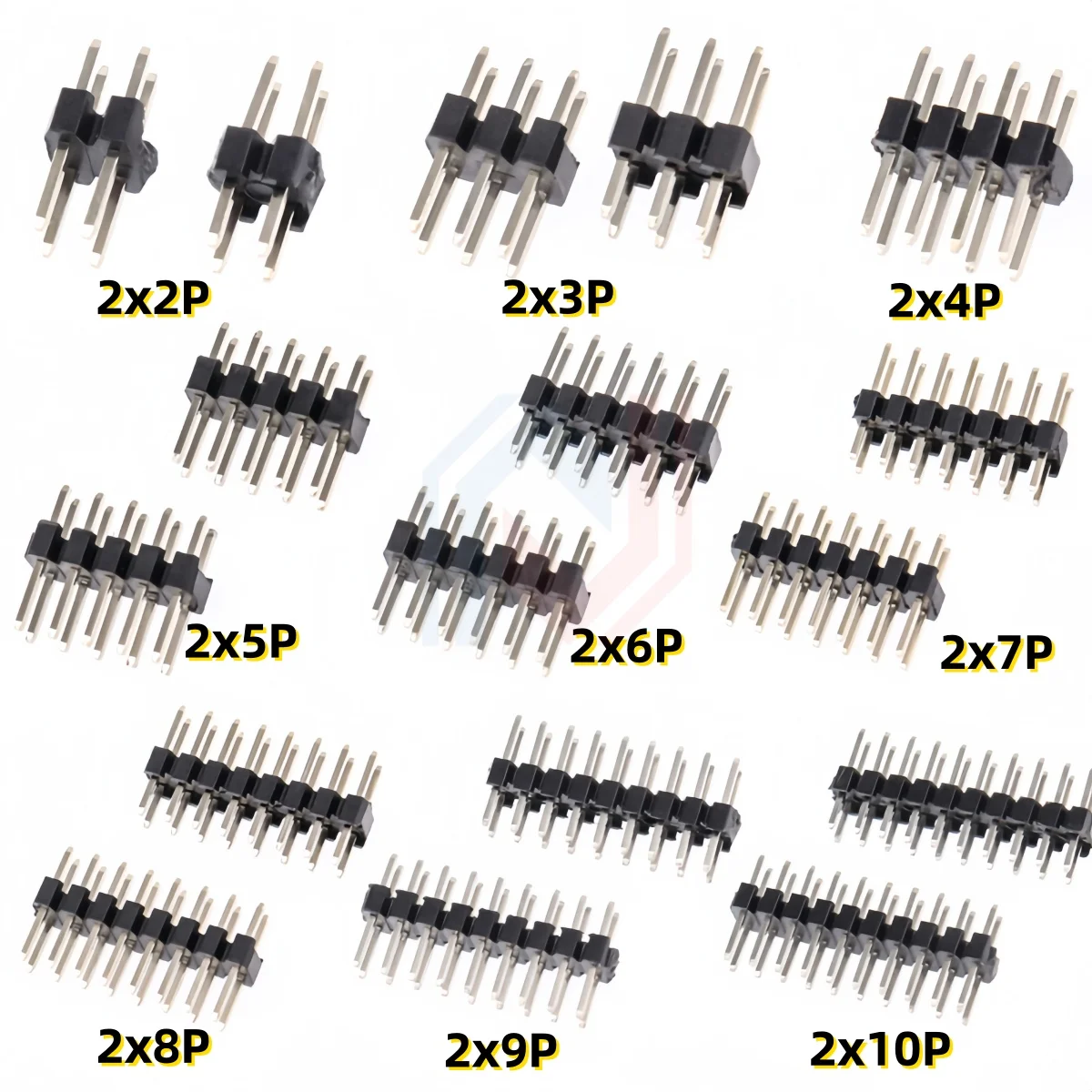 50/20/10Pcs 2.54mm Single Row Male 1/2*40P PCB Board Pin Header Connector Strip Pinheader 2/3/4/5/6/8/10/12/20/40Pin For Arduino