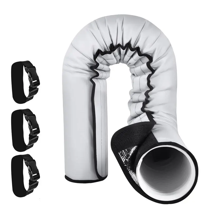 

Портативный чехол для шланга кондиционера B52C с 3 регулируемыми ремешками для снижения тепловых нагрузок, изолирующая обмотка для шланга кондиционера