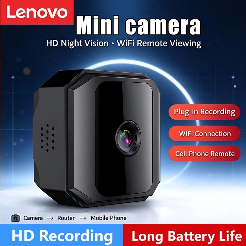 Lenovo Camera High-definition Wifi Camera Remote Intelligent Camera Infrared Night Vision Wiring Free Home Camera