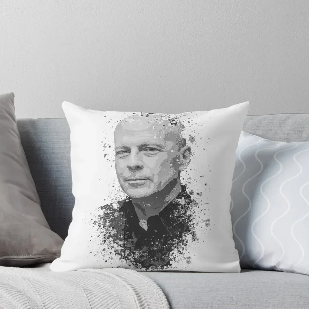 Bruce Willis splatter painting Throw Pillow pillow cover luxury Decorative pillowcase Pillow Cover