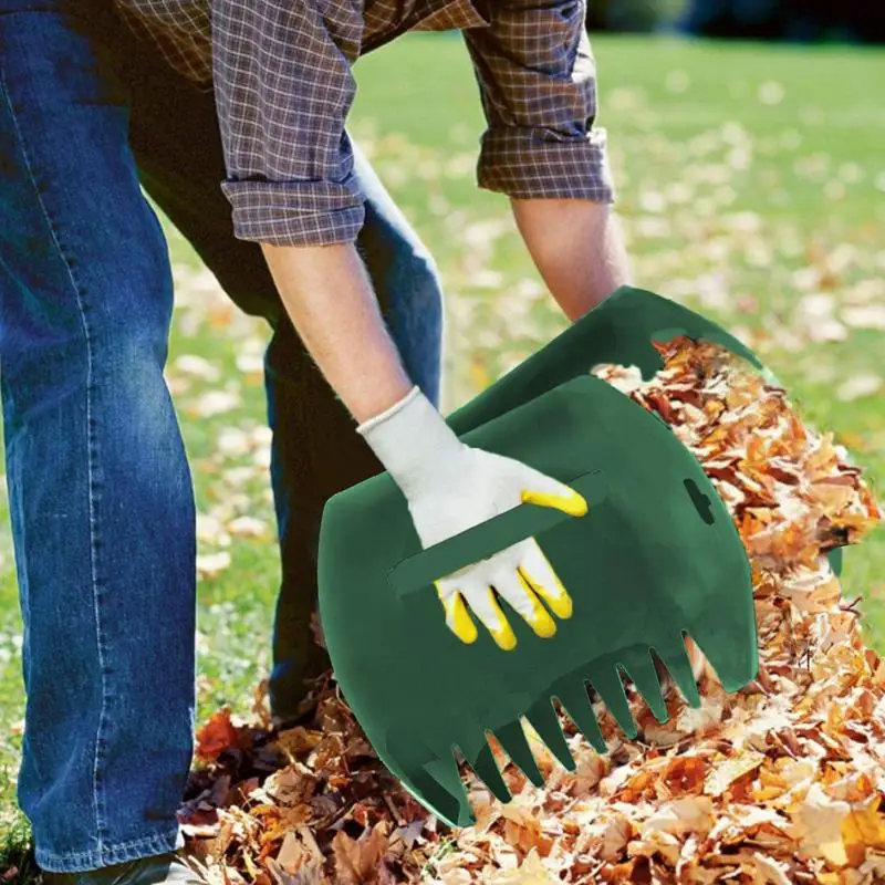 

Leaf Scoops Hand Rakes Leaves Pickup For Yard Debris Removal Gardening Tool For Autumn Flower Bed Lawn Pool Outdoor Clean-Up